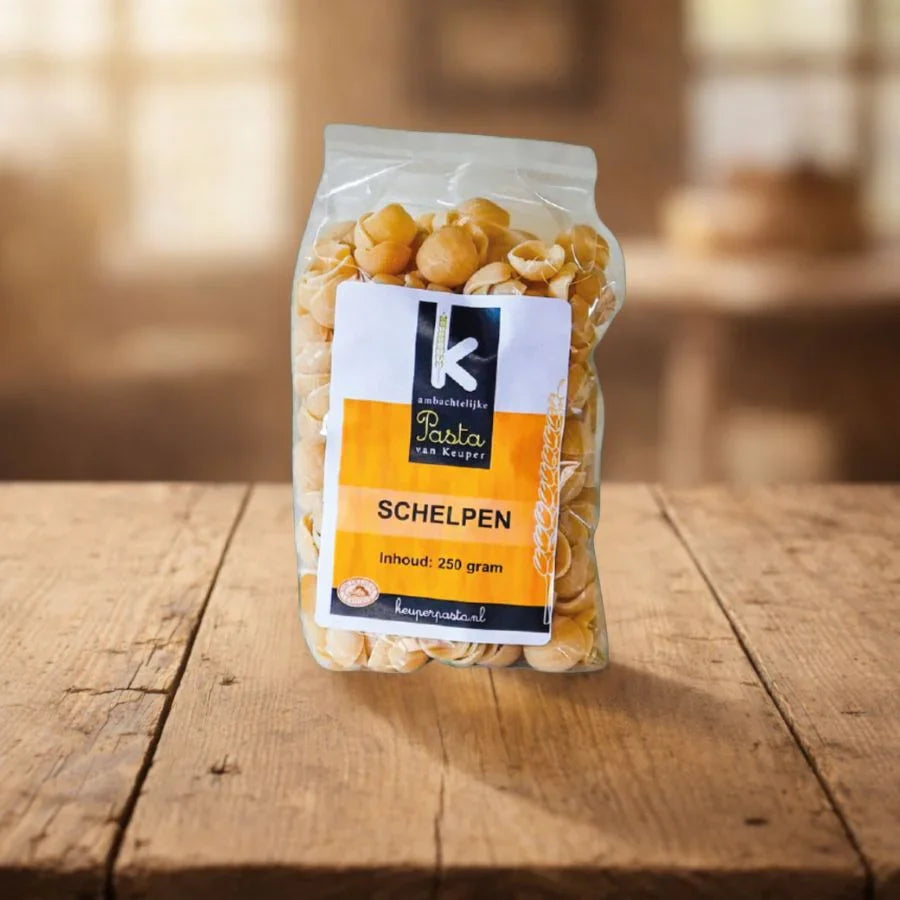 250 Schelpen pasta vers product uit Twente - Van Twentse Bodem