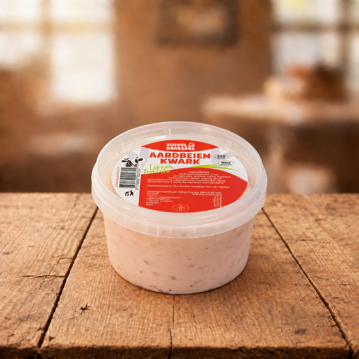 Aardbeienkwark - 500 gram vers product uit Twente - Van Twentse Bodem