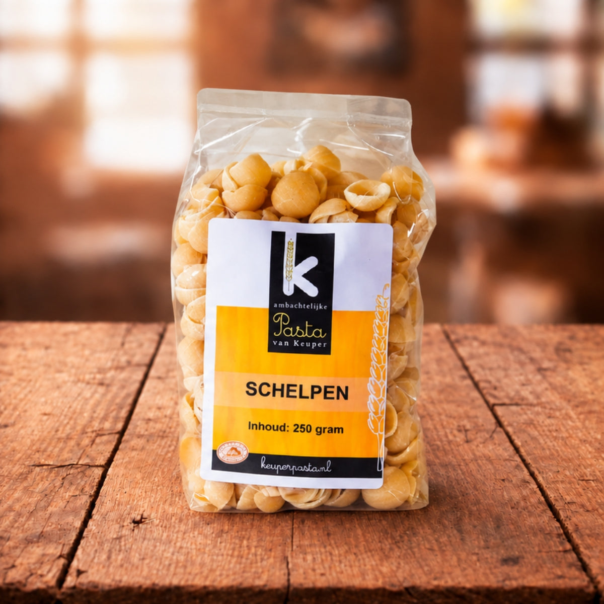 Schelpen pasta - 250 gram vers product uit Twente - Van Twentse Bodem