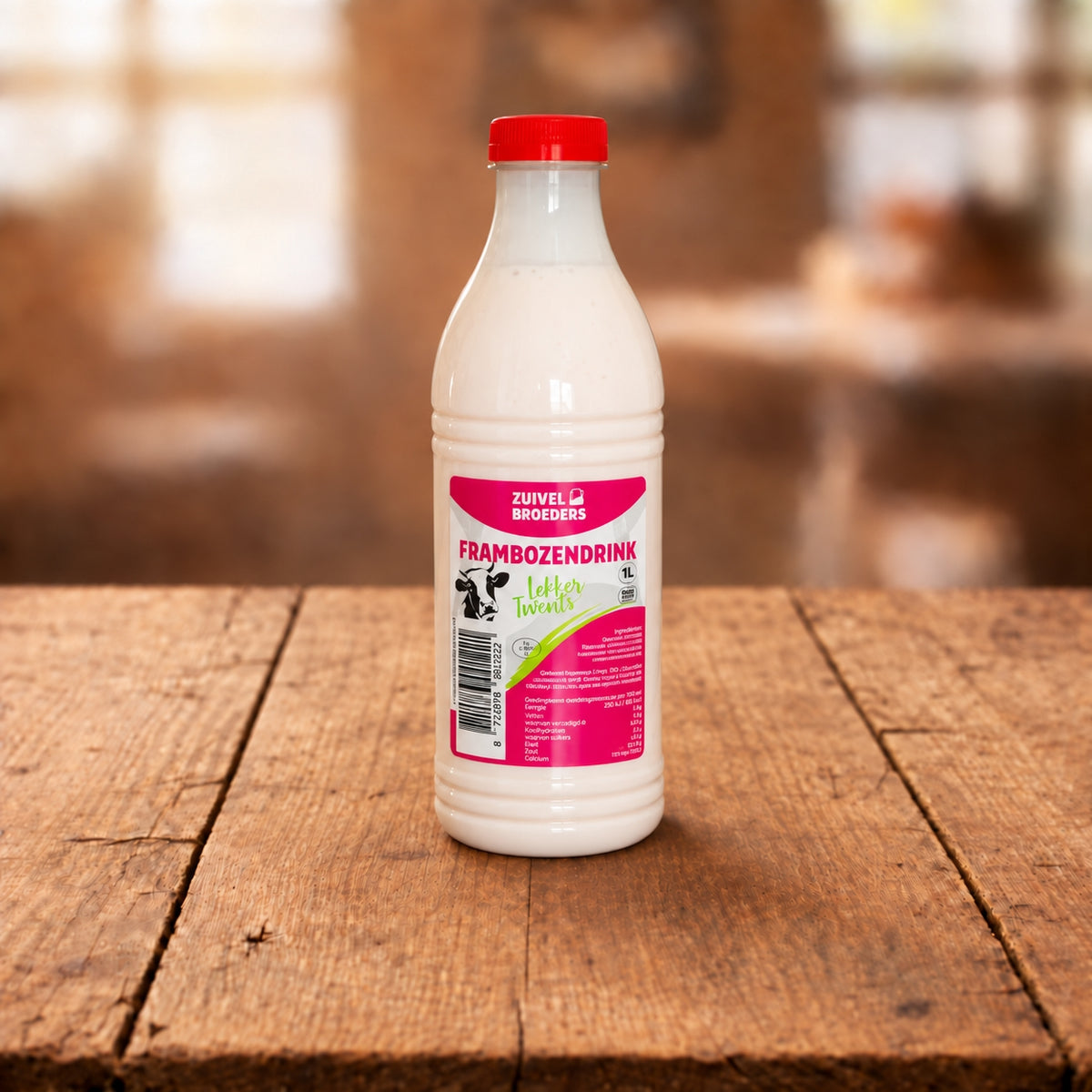 Frambozendrink - 1 liter vers product uit Twente - Van Twentse Bodem