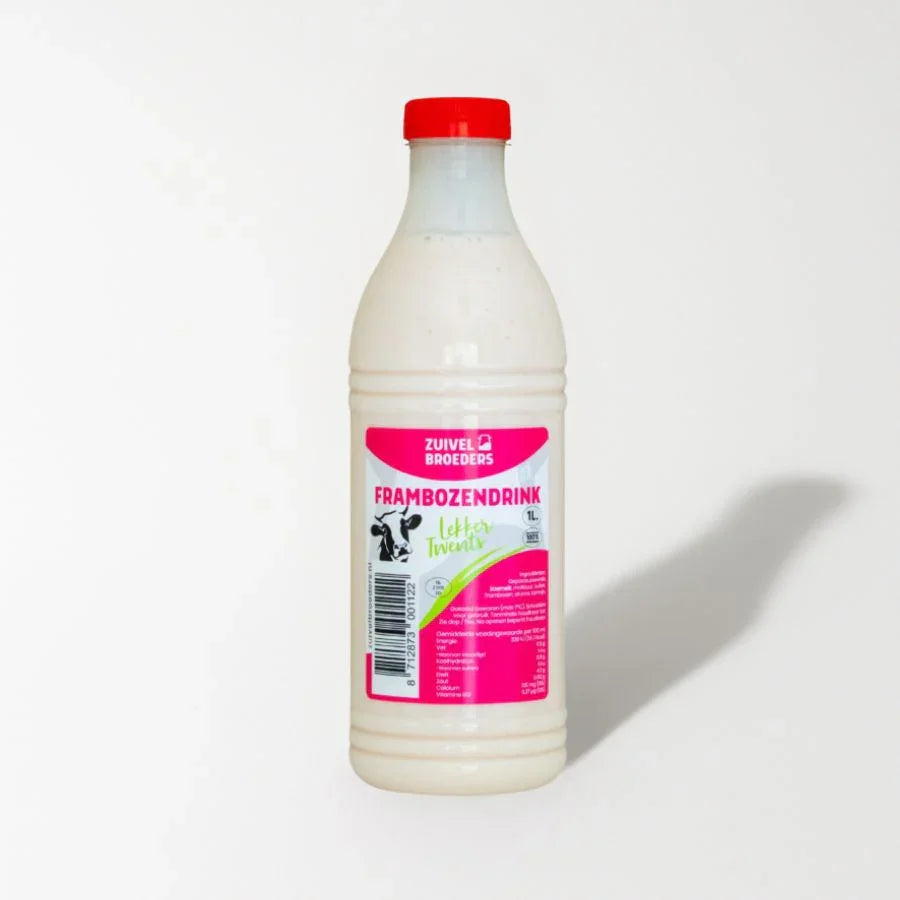 1 liter Frambozendrink vers product uit Twente - Van Twentse Bodem