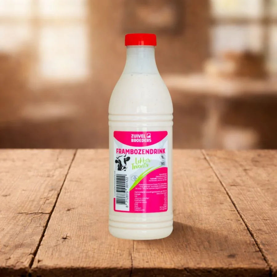 1 liter Frambozendrink vers product uit Twente - Van Twentse Bodem
