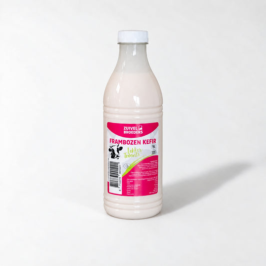 Frambozen kefir - 1 liter vers product uit Twente - Van Twentse Bodem