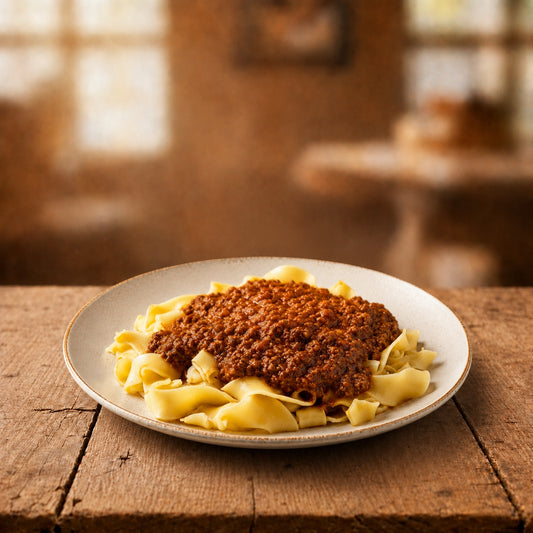 Tagliatelle Bolognese Maaltijdpakket | Voor 3 personen vers product uit Twente - Van Twentse Bodem