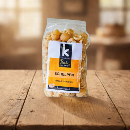 250 Schelpen pasta vers product uit Twente - Van Twentse Bodem