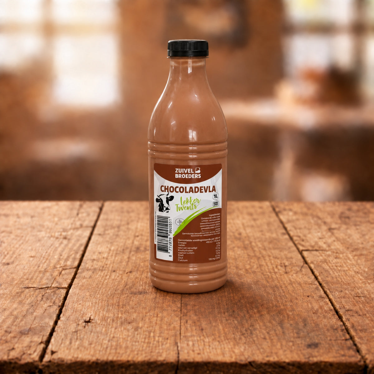 Chocolade vla - 1 liter vers product uit Twente - Van Twentse Bodem