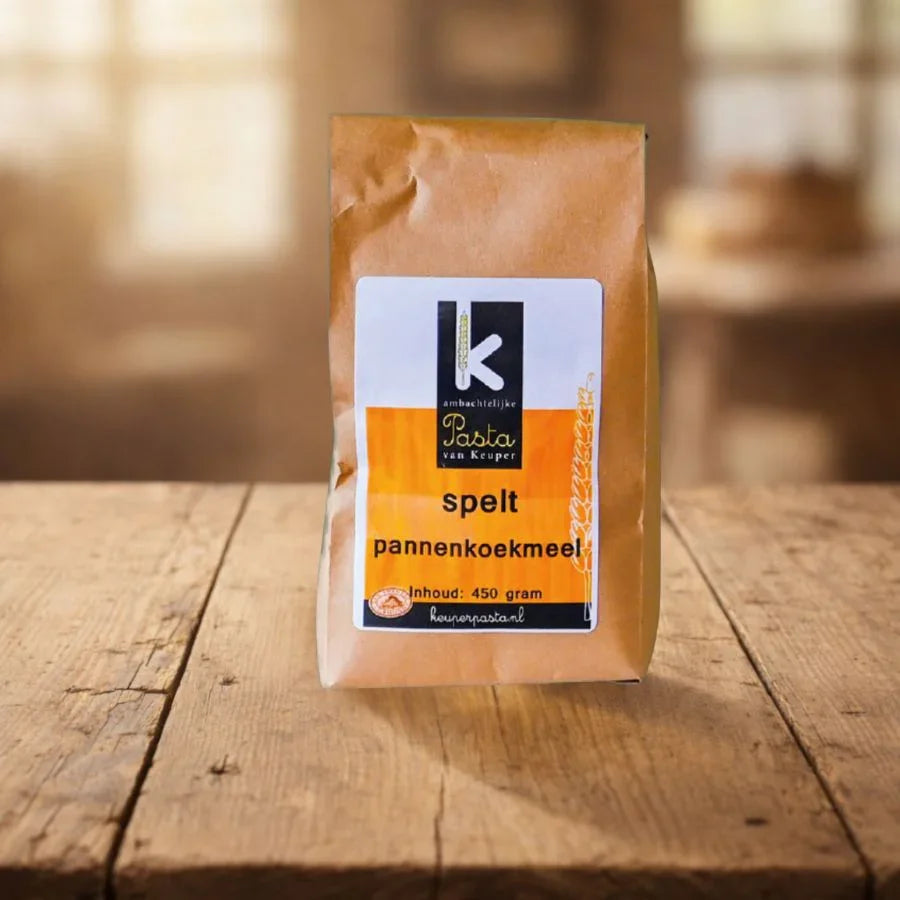 450 gram Spelt pannenkoekmeel vers product uit Twente - Van Twentse Bodem