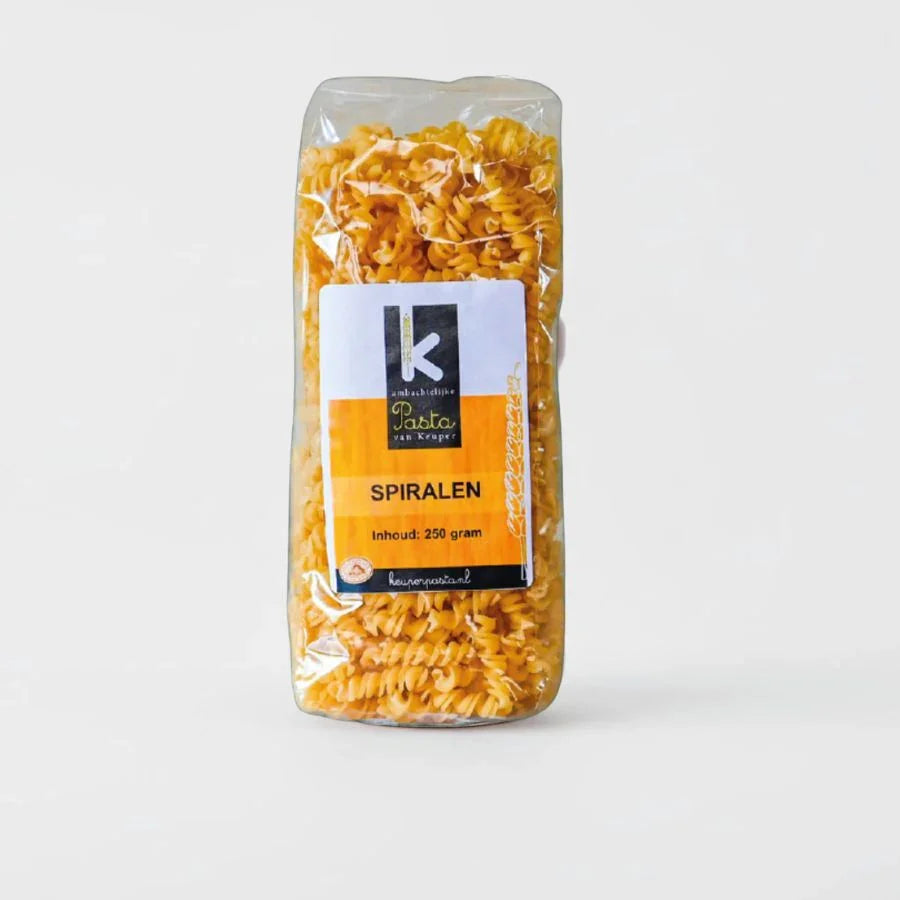 250 of 400 gram Spiralen pasta 250 gram vers product uit Twente - Van Twentse Bodem