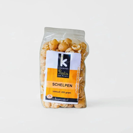 250 Schelpen pasta 250 gram vers product uit Twente - Van Twentse Bodem