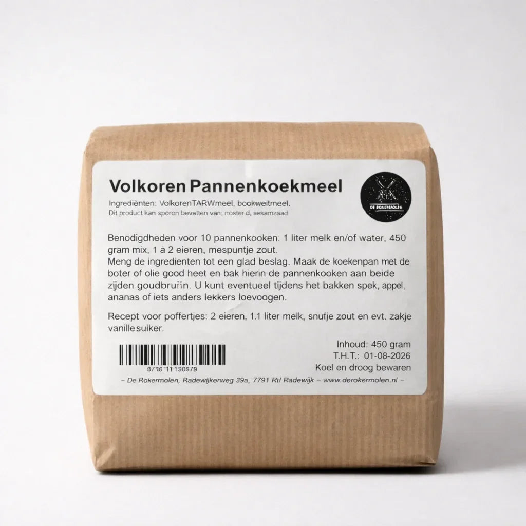 Bakmix volkoren pannenkoeken vers product uit Twente - Van Twentse Bodem