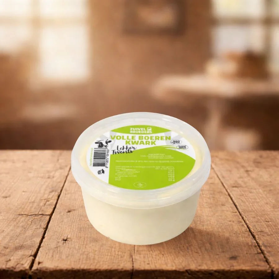 500 gram Volle boerenkwark vers product uit Twente - Van Twentse Bodem