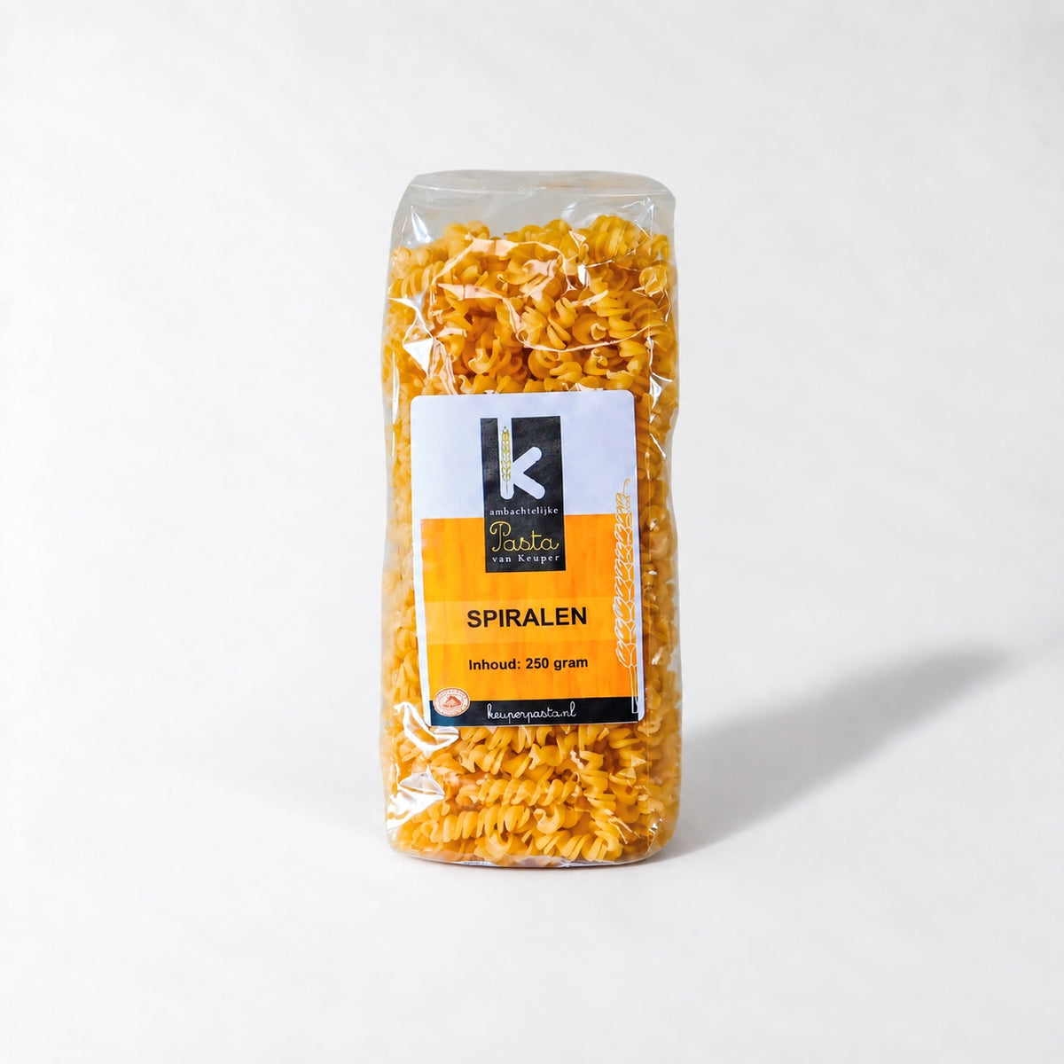 Spiralen pasta - 250 of 400 gram 250 gram vers product uit Twente - Van Twentse Bodem