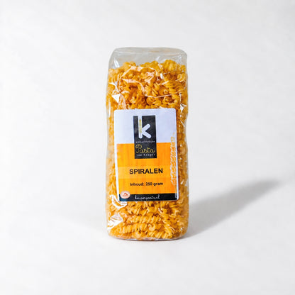 Spiralen pasta - 250 of 400 gram 250 gram vers product uit Twente - Van Twentse Bodem