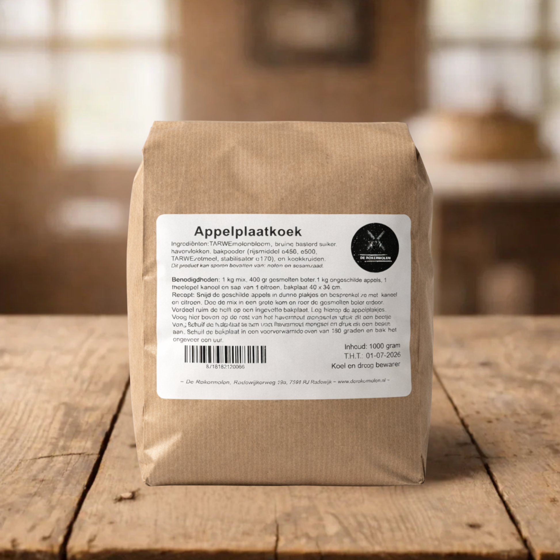 Bakmix appelplaatkoek vers product uit Twente - Van Twentse Bodem