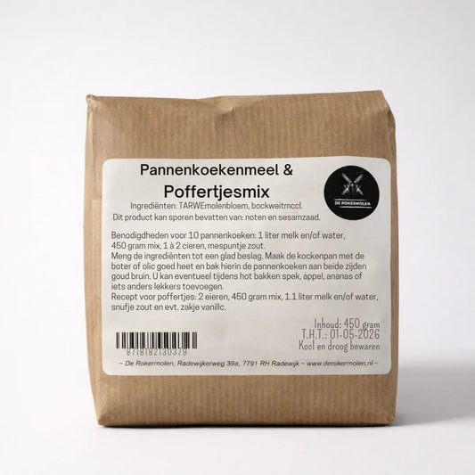 Bakmix pannenkoeken en poffertjes vers product uit Twente - Van Twentse Bodem