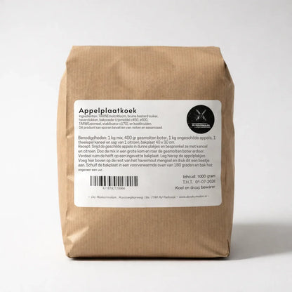 Bakmix appelplaatkoek vers product uit Twente - Van Twentse Bodem
